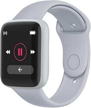 Waterproof Smart Sports Watch with Pedometer for iOS 9.0 5.0 - Fitness Tracker for Sports Enthusiasts (Gray)
