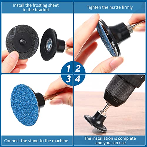 Image of Nuenen 150 Pcs Sanding Discs Die Grinder Sanding 2 Inch Grinding Disc for Surface Finish Grind Polish Burr Rust Paint Removal Use with Die Grinder(36 Grit)