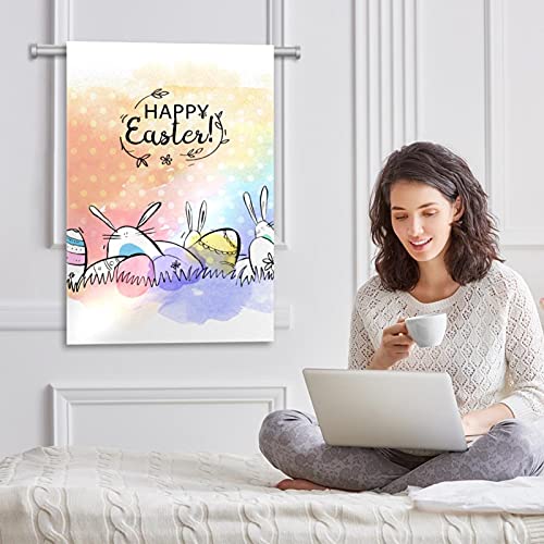 Drapeau de jardin lapin de Pâques double face en tissu premium résistant - 6