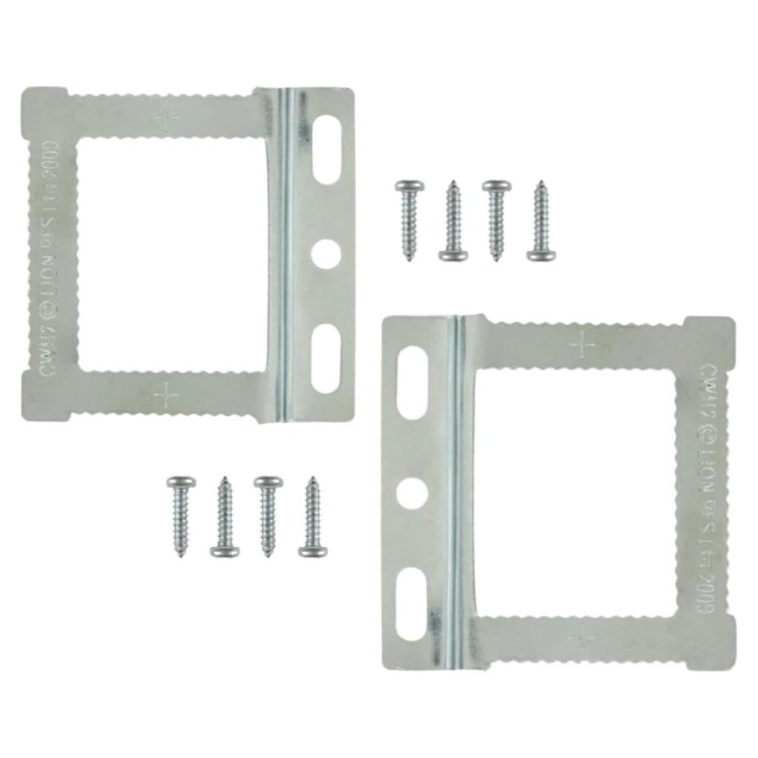 Sisi Uk Silver 10 Pc Cwh2 Square Sawtooth Hanger Canvas Aluminium Back Floater Picture Frame Hanging Kit With Screws For Frames With Flat & Papered Back.
