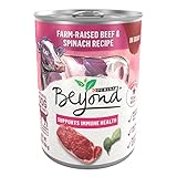 Purina Beyond Wet Dog Food, Grain Free, Beef & Spinach Recipe, 12.5-Ounce Can, Pack of 12