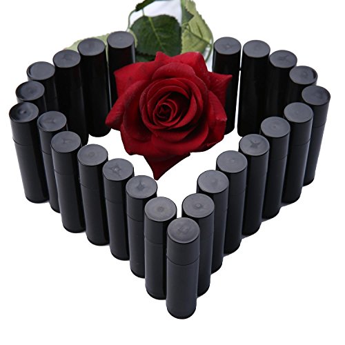 Exoh 25PCS vuoto Circle PP labbro balsamo tubi