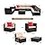 Homall 8 Pieces Outdoor Patio Furniture Sofa Set, All Weather PE Rattan Wicker Sectional Sets Modern Modular Couch Outside Conversation Set with Thick Cushions and Glass Coffee Table