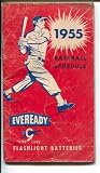 Eveready Baseball Schedule 1955-MLB team schedule-stats-promo item-FN