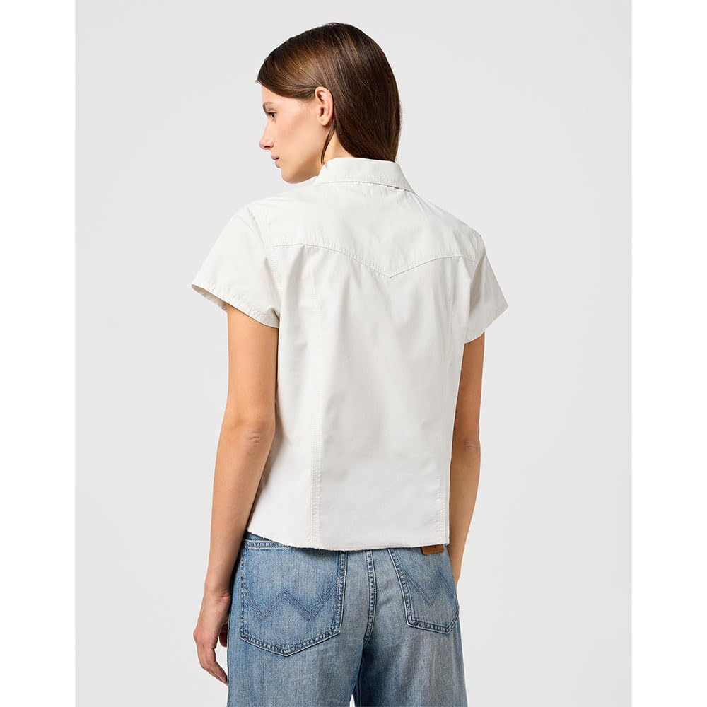 Shrunken Shirt, biały (Vintage White), M