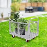 4-in-1 Rollwagen Multifunktionaler Transportwagen, Plattformwagen Transportkarre Transporthilfe mit...