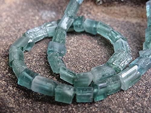 Tourmaline indicolite bleue perles véritables pour composer un pendentif en pierre brute
