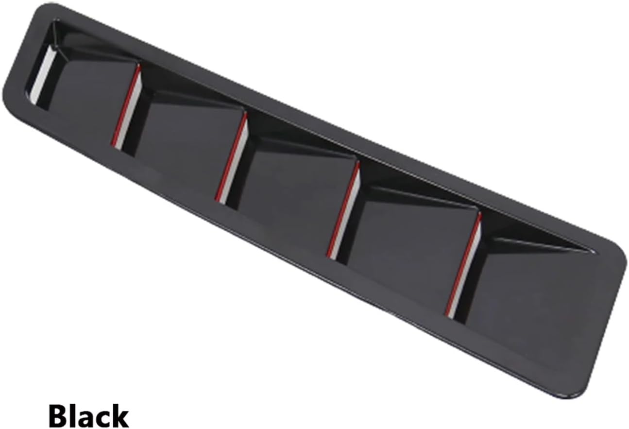 Hood Vent Scoop Kit Universal Carbon Fiber Pattern Car Air Flow Intake Hood Scoop Bonnet Vent Cover Sticker Car Styling Fashion Modification(A)