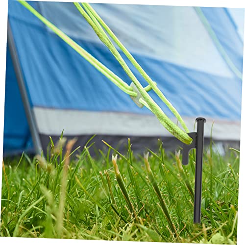 Piquetas de suelo de tienda de campaña resistentes de acero para camping 6