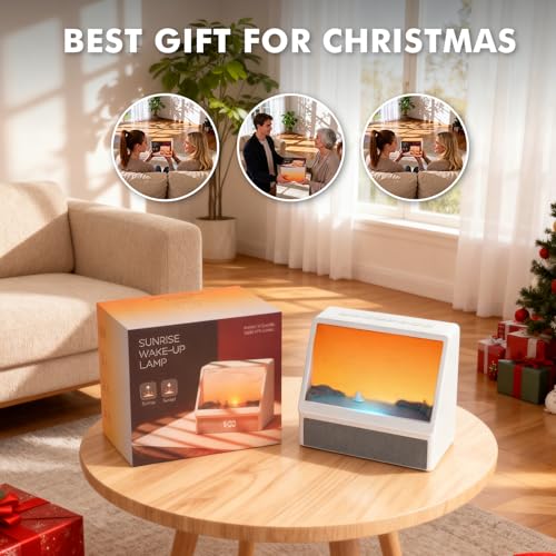 Image of Flymiro Sunrise Alarm Clock with Wake Up Light | White Noise Machine, Bluetooth Speaker