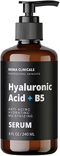 Hyaluronic Acid Serum with Vitamin B5, Anti-Aging, Hydrating facial Serum, Plumping, Lightweight, Fast Absorbing - 8oz