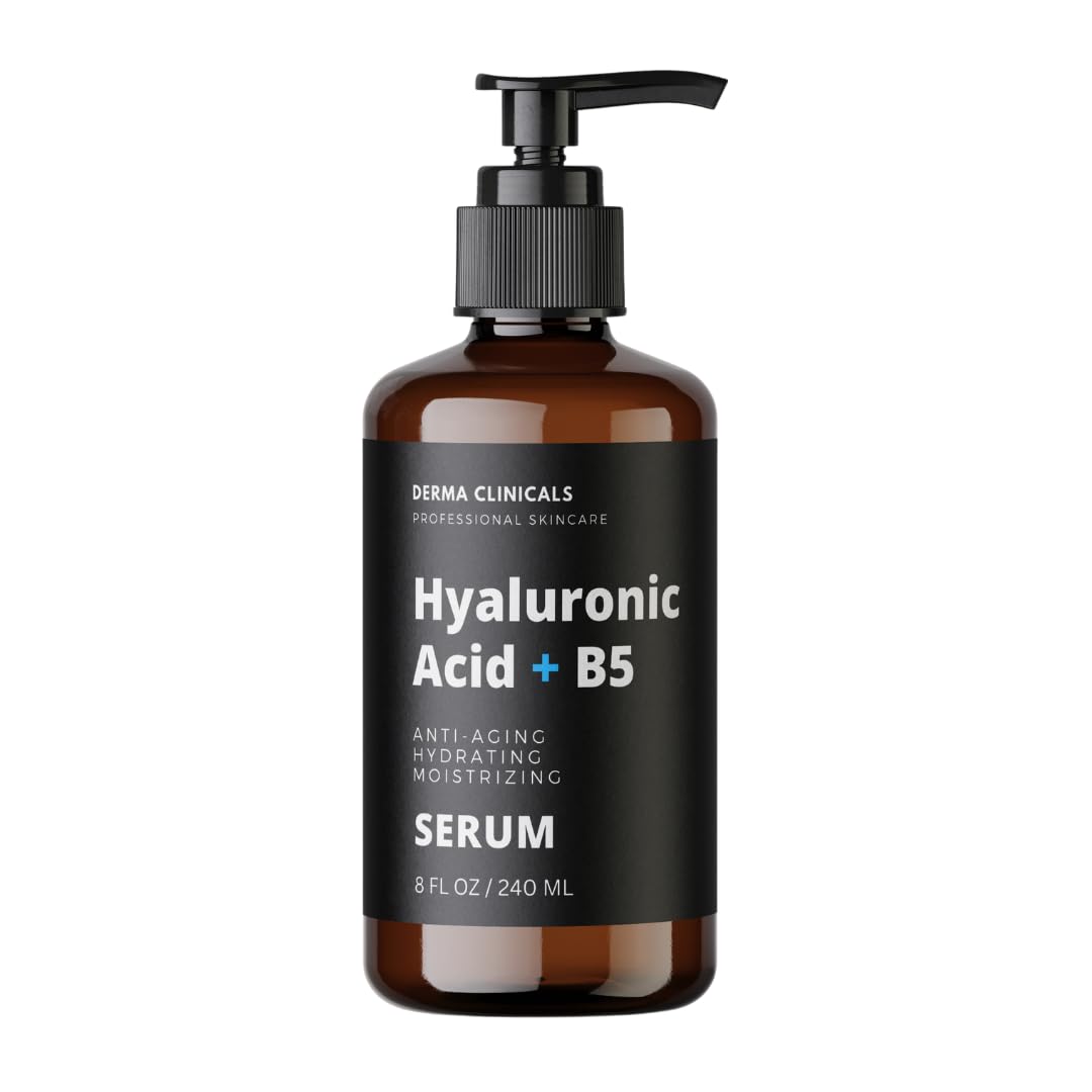 Hyaluronic Acid Serum with Vitamin B5, Anti-Aging, Hydrating facial Serum, Plumping, Lightweight, Fast Absorbing – 8oz