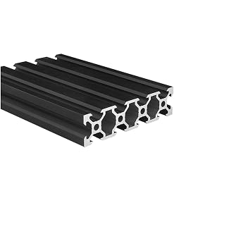 2080 Aluminum Extrusion V Slot 1000mm Long Black 1 Pack, Extruded Aluminum Profile V-Slot 20 Series European Standard Anodized Linear Rail 20 x 80 39.37" 1Pcs