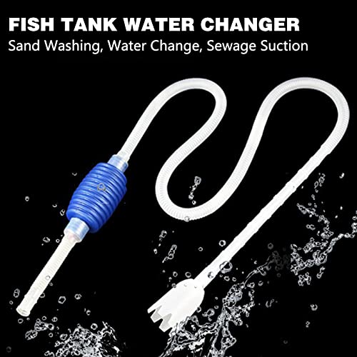 Pulitore per acquari,pulitore per ghiaia,cambia acqua per acquari,pulitore per detriti di pesce,sifone per Acquario,pompa a sifone,per acquario con controllo del flusso regolabile,1 pz - Image 8