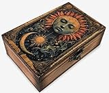 JB Premium Joyeros de madera (caja de tarot celestial sol y luna)