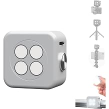 LED Video Fill Light for Camera Phone, 18W Smart Sync External Flash Compatible for iPhone Android, CRI95+ Flashlight with Magnetic &1/4Screw for Low Light Night Portrait PhotographyWhite