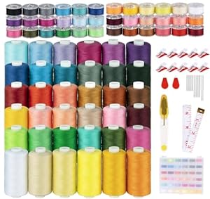 Stiverse 36 Farben NäHgarn füR NäHmaschine und 36 Unterfadenspulen QualitäTsgarn 640M/700 Yard NäHgarn Set, NäHfaden, NäHmaschinen ZubehöR, NäHmaschinengarn füR Overlock, Garn NäHmaschine-36