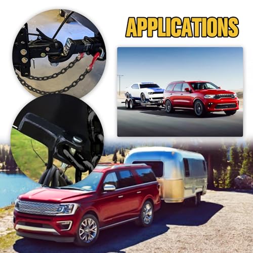 SENKEYFE Grade 80 Trailer Safety Chains - 35 Inch Tow Chains with 5/16" Clevis Slip Hook and Chain Retainer, Trailer Chains 21,000 lbs Break Strength for Lifting,Towing and Transporting(2-Pack) by SENKEYFE - Image 6