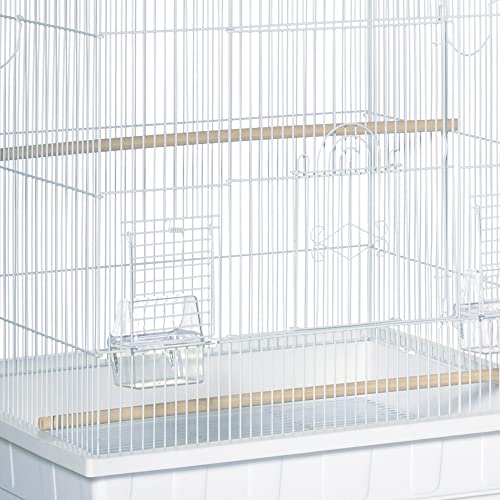 Prevue Pet Products Square Top Parakeet Cage, White #TOP4