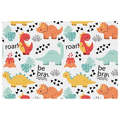 Set de table dinosaure lot de 6 de qualité supérieure aux finitions soignées
