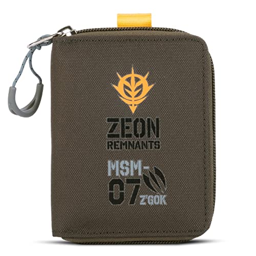 Cartera de tarjetas Gundam MSM-07 Z'GOK con cremallera y cordón anticaída