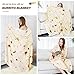 RAINBEAN 71IN Burritos Double Sided Blankets Adult Size, Tortilla Blanket for Kids, Cool Stuff Gifts for Man and Boys, Novelty Food Wrap Blanket, Taco Blankets for Birthday Gifts White Elephant