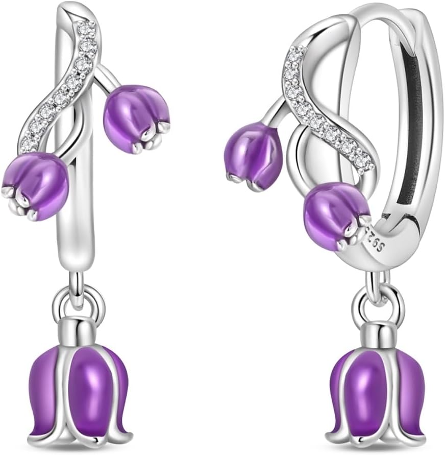 925 Sterling Silver Women Earrings,Large Round Hoops,Sparkling Star and Moon Earrings, Various Hypoallergenic Earrings, Best Gift for Women