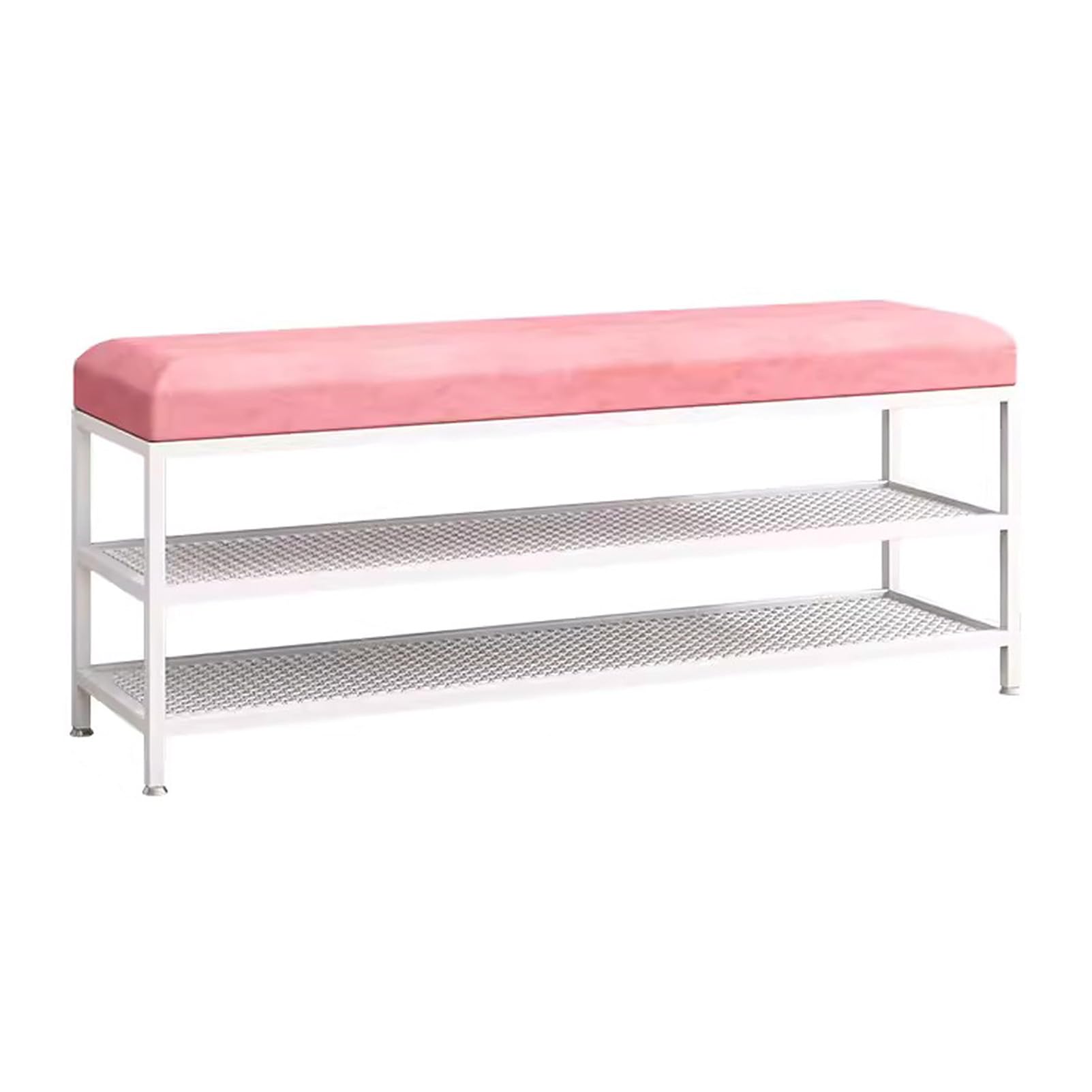Solution d'assise élégante avec étagère à chaussures métal