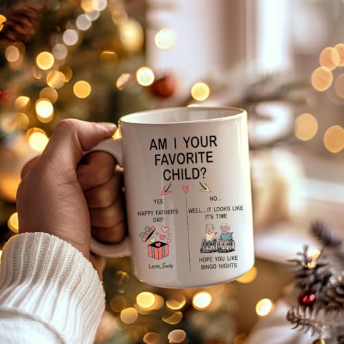 Taza de café personalizada para papá Día del Padre humor miniatura 6