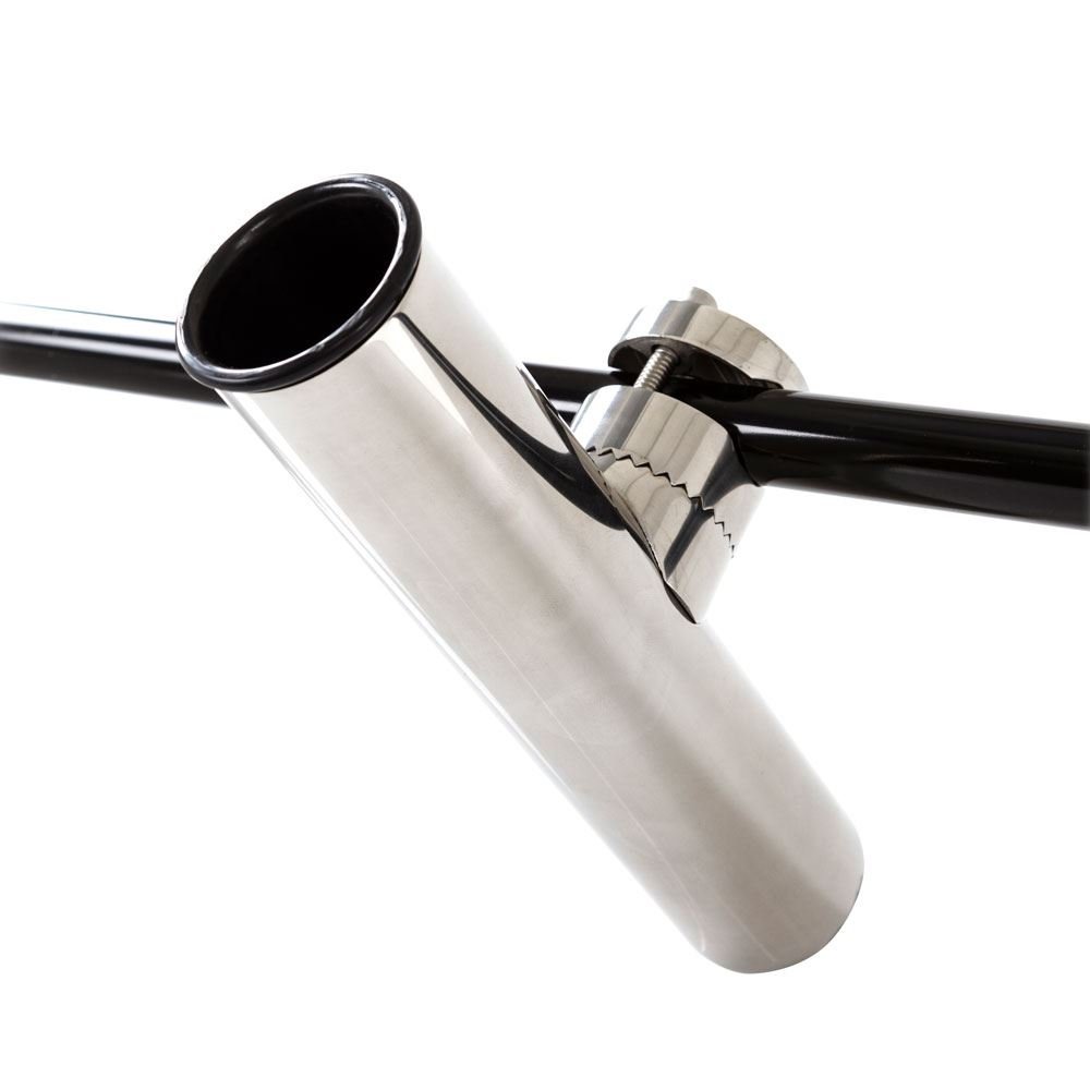 Tournament Fishing Rod Holder 360 Degree Stainless Steel Clamp-On
