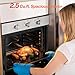 Empava 24 inch Electric Single Wall Oven with 4 Basic Bake Broil Cooking Modes, Mechanical Knob Control, 2.5 Cu.ft. Capacity, 2950W
