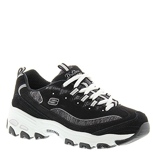 Image of Skechers Women's D'Lites Me Time Sneaker | Air-Cooled Memory Foam Insole, Cushioned midsole with flexible outsole, Sporty fashion sneaker with a lace-up front