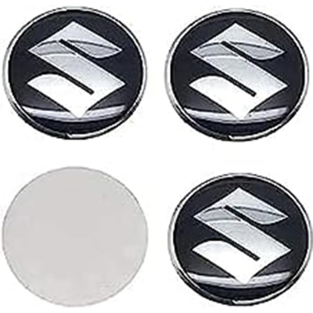 4 Enjoliveurs pour Suzuki 60mm : Cache Moyeu de Roue d'Origine