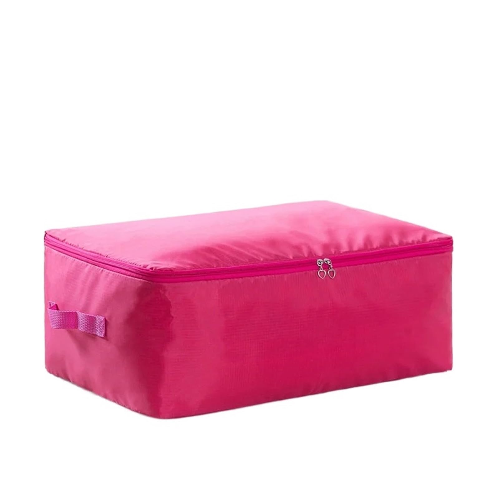 RRYPBOVG Foldable Blanket Storage Bags 3PCS Large Capacity Wardrobe Moisture Proof Organizer Bags Foldable Clothes Quilt Storage Bags Multifunctional Sundries Storage Bag(Rose red,S 55x35x20cm)