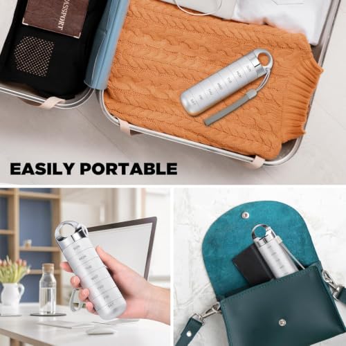 Image of Zannaki Metal Travel Pill Organizer, Portable Waterproof Weekly Pill Box, Large Aluminum Alloy Pill Case Container, BPA Free 7 Day Daily Medicine Organizer Holder for Vitamin, Fish Oil, Supplement