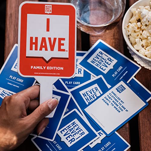 Never Have I Ever Family Edition Card Game Set Vol 1 | Fun Family Game Night Party Games for Kids and Adults | for 2+ Players | Ages 8 + - Thumbnail 3