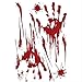 Adesivo murale di Halloween Adesivi murali, Decorazioni di Halloween, Impronte di sangue