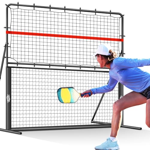 PLAYAPUT 6x6FT Pickleball Rebound Net For Dinks Volleys Hits Training,Angle Adjustable Pickle ball...