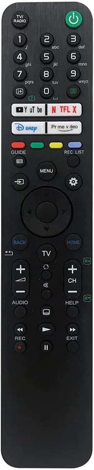 RMF-TX520E Universal Remote Control Compatible for Sony RMF-TX621E RMF-TX520U RMF-TX621U KD-32W800 KD-55X85J KD-65X85J XR55A80J XR65A80J XR55A90J XR50X90J XR50X94J XR55X94J XR65X94J TV