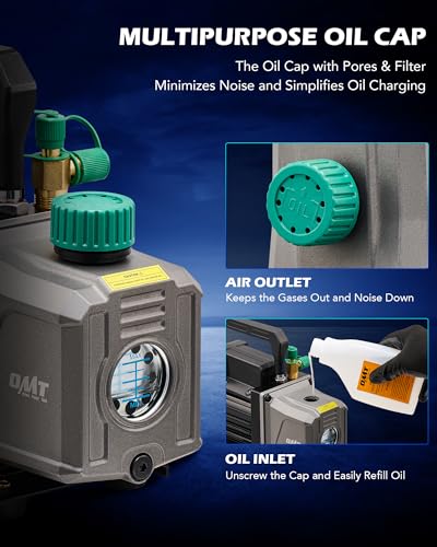 Orion Motor Tech FBA-VPHC001GE Vacuum Pump, 4.5 Cfm 1/3 Hp Hvac Single Stage Vacuum Pump thumb #3