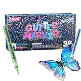 Rotulador con purpurina, de secado rápido y resistente a las manchas, bolígrafo brillante para álbumes de recortes, para niños, adolescentes, estudiantes, profesores, aficionados, oficina en casa