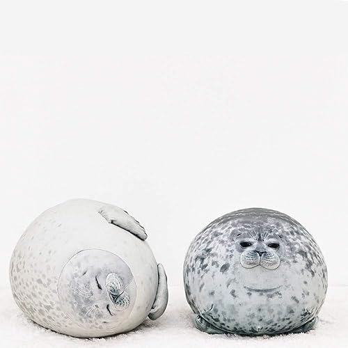 Miniatura 5 de MerryXD Chubby Blob Seal Pillow - Almohada de peluche de algodón rellena con diseño de animales del océano, pequeña (13.0 pulgadas)