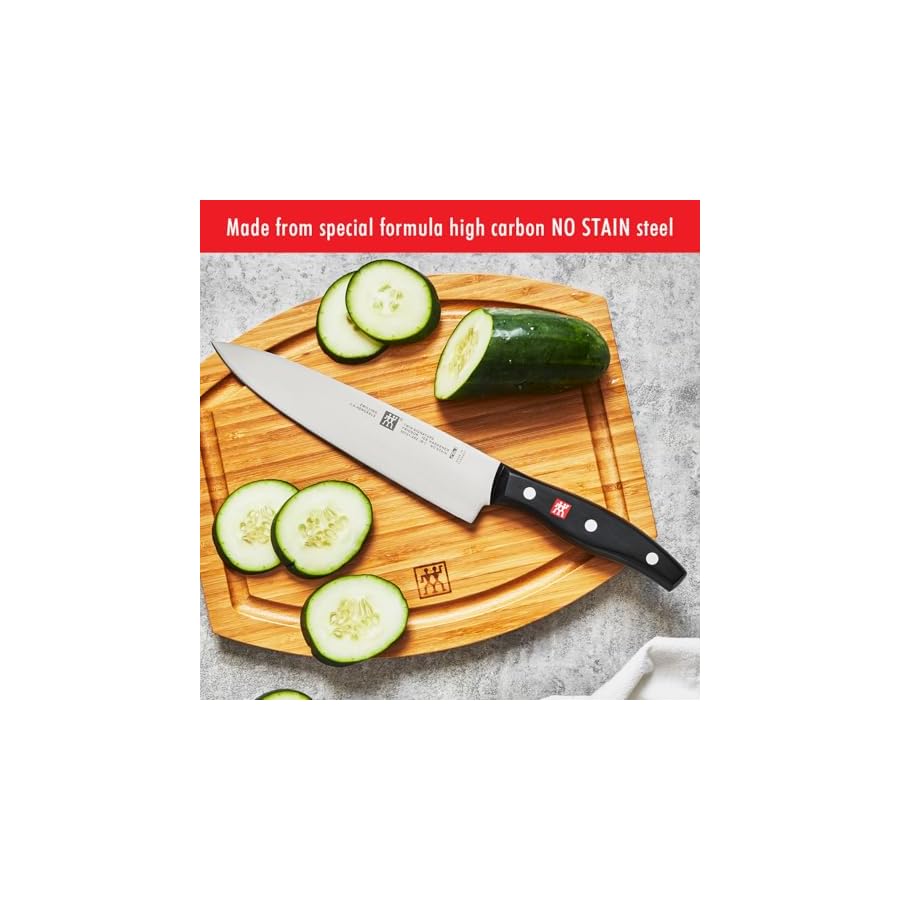 ZWILLING-Twin-Signature-7-Piece-German-Knife-Set-with-Block-Razor-Sharp-Made-in-Company-Owned-German-Factory-with-Special-Formula-Steel-perfected-for-almost-300-Years-Dishwasher-Safe ZWILLING Twin Signature 7-Piece German Knife Set with Block, Razor-Sharp, Made in Company-Owned German Factory with Special Formula Steel perfected for almost 300 Years, Dishwasher Safe