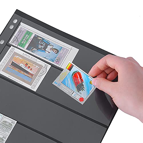 Stamp Collection Inserts - Collector Stamp Album 12 Sheets With 4 Mixed Sizes For Stamp Collection Binder Kit Is01Mx112 #TOP4