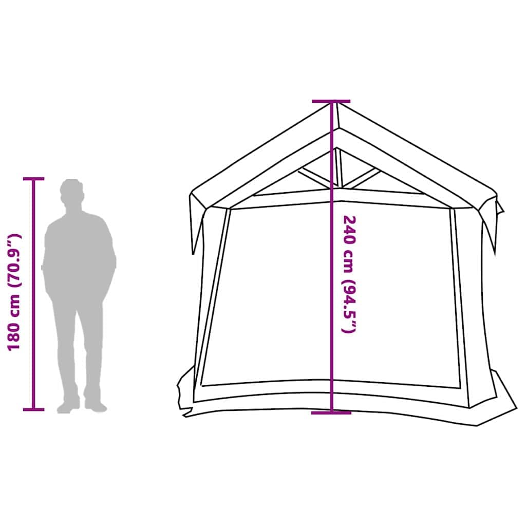 vidaXL Tenda da campeggioTenda FamiliareTenda da Esterno