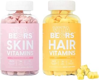 Vitabears Perfect Duo: Hair & Skin Vitamins - Healthy Skin, Hair & Nails