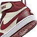 Nike, Unisex Kids, Court Borough Mid 2 (Little Kid), Soft Pearl/Dark Team Red, 1 Little Kid, Medium
