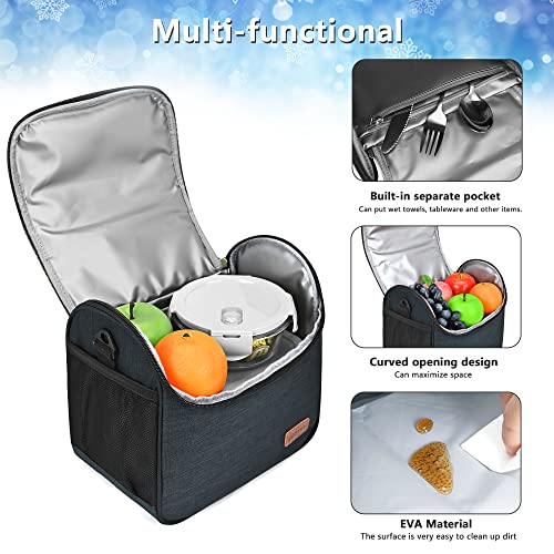 Miycoo Insulated Lunch Box For Women Men Leakproof Lunch Bag For Outdoor Work With Shoulder Belt, (Blue,11L) #TOP2