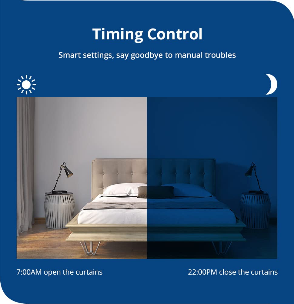 zemismart WiFi Motorizzato Tende a Rullo Motore per Tubo da 38 MM 2Nm Motore Tubolare per Otturatore Max 10 KG Blind Smart Life/Timer APP Tuya,Controllo Vocale Alexa Echo Telecomando (10)