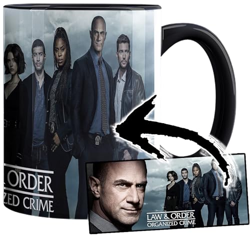 Bild: Law & Order Organized Crime Christopher Meloni Tasse Innen & Henkel Schwarz Keramikbecher Mug f�r 14,99 EUR bei amazon.de